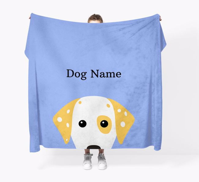 'Peeking Icon' - Personalized {breedFullName} Blanket